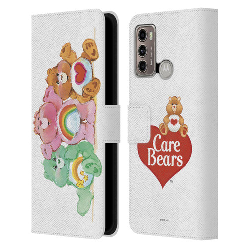Care Bears Classic Group Leather Book Wallet Case Cover For Motorola Moto G60 / Moto G40 Fusion