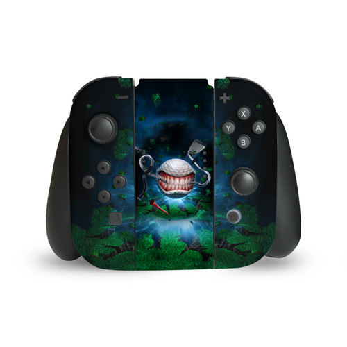 Tom Wood Monsters & Horrors Golf Ball Vinyl Sticker Skin Decal Cover for Nintendo Switch Joy Controller