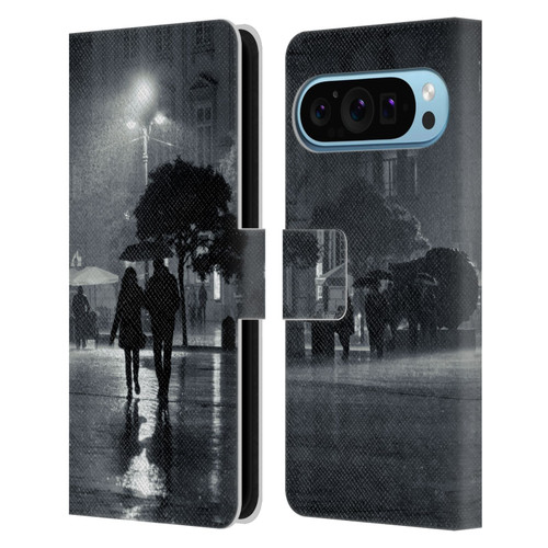Dorit Fuhg Animals & Urban Life Night Walk Leather Book Wallet Case Cover For Google Pixel 9 / Pixel 9 Pro