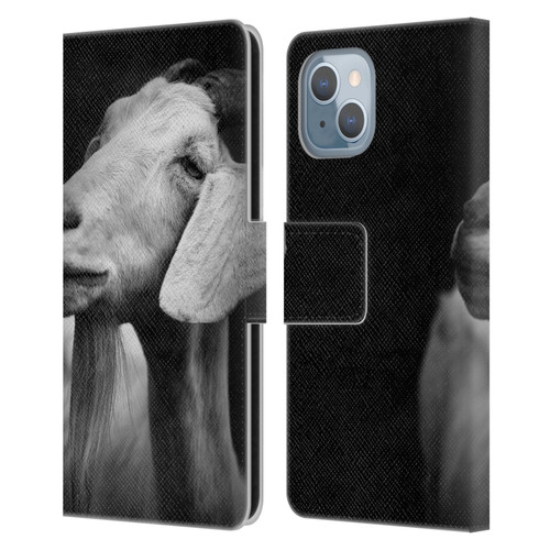 Dorit Fuhg Animals & Urban Life Goat Leather Book Wallet Case Cover For Apple iPhone 14