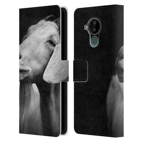Dorit Fuhg Animals & Urban Life Goat Leather Book Wallet Case Cover For Nokia C30