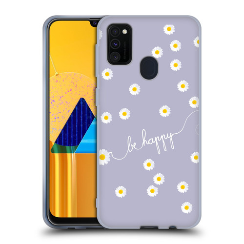 Monika Strigel Happy Daisy Lavender Soft Gel Case for Samsung Galaxy M30s (2019)/M21 (2020)