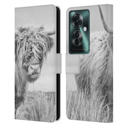 Dorit Fuhg Animals & Urban Life Furry Bull Leather Book Wallet Case Cover For OPPO Reno11 F 5G / F25 Pro 5G