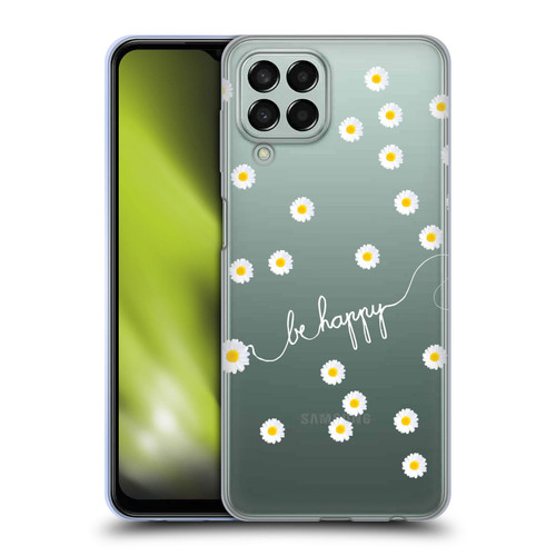 Monika Strigel Happy Daisy Clear Soft Gel Case for Samsung Galaxy M33 (2022)