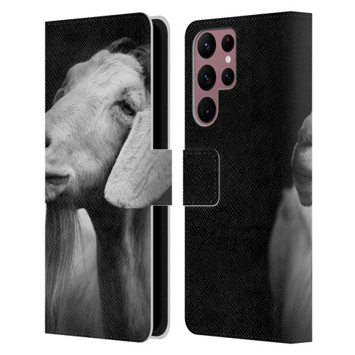 Dorit Fuhg Animals & Urban Life Goat Leather Book Wallet Case Cover For Samsung Galaxy S22 Ultra 5G