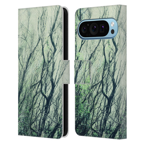 Dorit Fuhg Mystic Nature Green Woods Leather Book Wallet Case Cover For Google Pixel 9 / Pixel 9 Pro