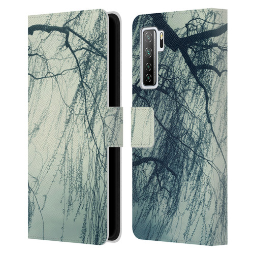Dorit Fuhg Mystic Nature Weeping Willow Leather Book Wallet Case Cover For Huawei Nova 7 SE/P40 Lite 5G