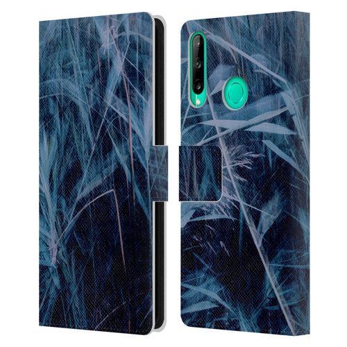 Dorit Fuhg Mystic Nature Blue Grass Leather Book Wallet Case Cover For Huawei P40 lite E
