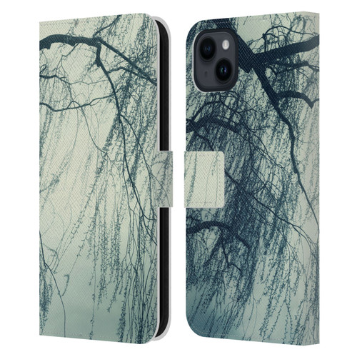 Dorit Fuhg Mystic Nature Weeping Willow Leather Book Wallet Case Cover For Apple iPhone 15 Plus