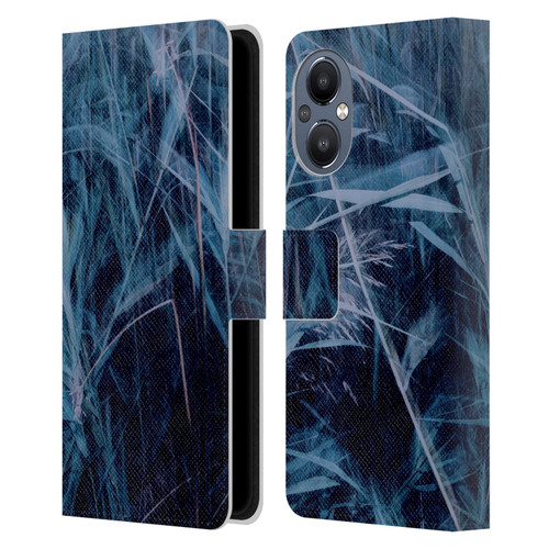 Dorit Fuhg Mystic Nature Blue Grass Leather Book Wallet Case Cover For OnePlus Nord N20 5G