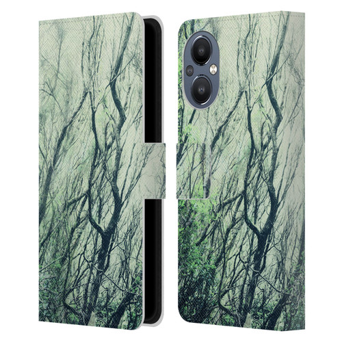 Dorit Fuhg Mystic Nature Green Woods Leather Book Wallet Case Cover For OnePlus Nord N20 5G