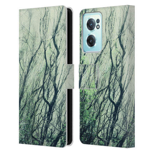 Dorit Fuhg Mystic Nature Green Woods Leather Book Wallet Case Cover For OnePlus Nord CE 2 5G