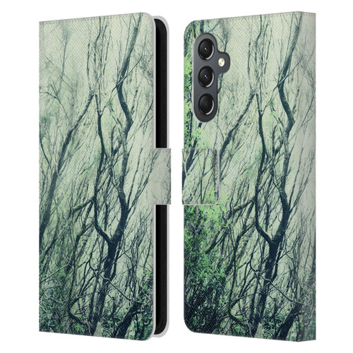 Dorit Fuhg Mystic Nature Green Woods Leather Book Wallet Case Cover For Samsung Galaxy A25 5G