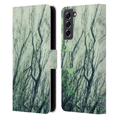 Dorit Fuhg Mystic Nature Green Woods Leather Book Wallet Case Cover For Samsung Galaxy S21 FE 5G