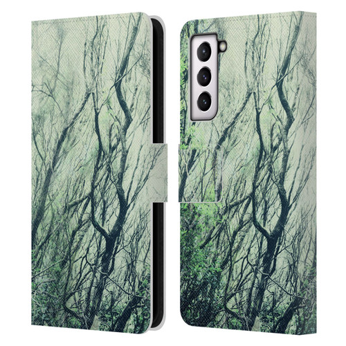 Dorit Fuhg Mystic Nature Green Woods Leather Book Wallet Case Cover For Samsung Galaxy S21 5G