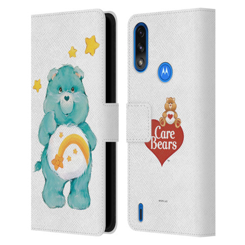 Care Bears Classic Wish Leather Book Wallet Case Cover For Motorola Moto E7 Power / Moto E7i Power