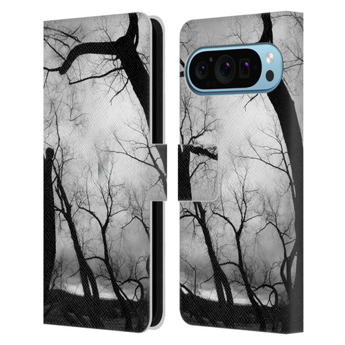 Dorit Fuhg Monotones Winter Trees Leather Book Wallet Case Cover For Google Pixel 9 / Pixel 9 Pro