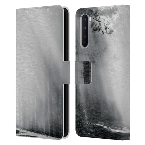 Dorit Fuhg Monotones Foggy Woods Leather Book Wallet Case Cover For OnePlus Nord 5G