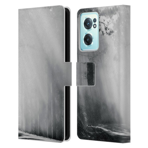 Dorit Fuhg Monotones Foggy Woods Leather Book Wallet Case Cover For OnePlus Nord CE 2 5G