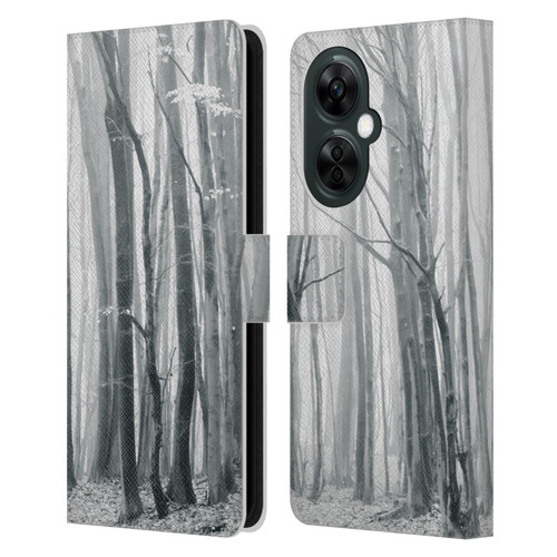 Dorit Fuhg Monotones Chilly Woods Leather Book Wallet Case Cover For OnePlus Nord CE 3 Lite 5G