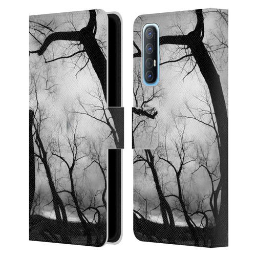 Dorit Fuhg Monotones Winter Trees Leather Book Wallet Case Cover For OPPO Find X2 Neo 5G