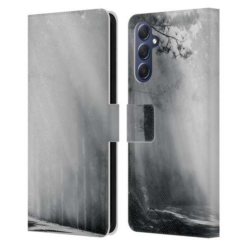 Dorit Fuhg Monotones Foggy Woods Leather Book Wallet Case Cover For Samsung Galaxy M54 5G