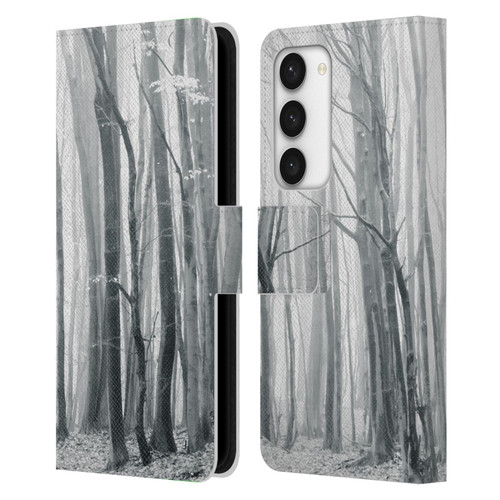 Dorit Fuhg Monotones Chilly Woods Leather Book Wallet Case Cover For Samsung Galaxy S23 5G
