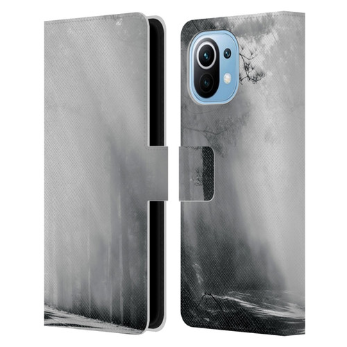 Dorit Fuhg Monotones Foggy Woods Leather Book Wallet Case Cover For Xiaomi Mi 11