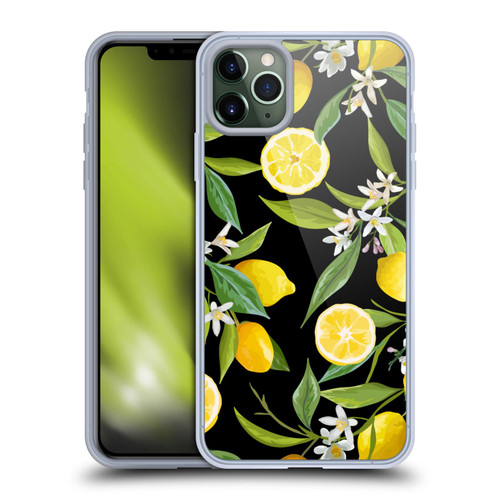 Haroulita Fruits Flowers And Lemons Soft Gel Case for Apple iPhone 11 Pro Max