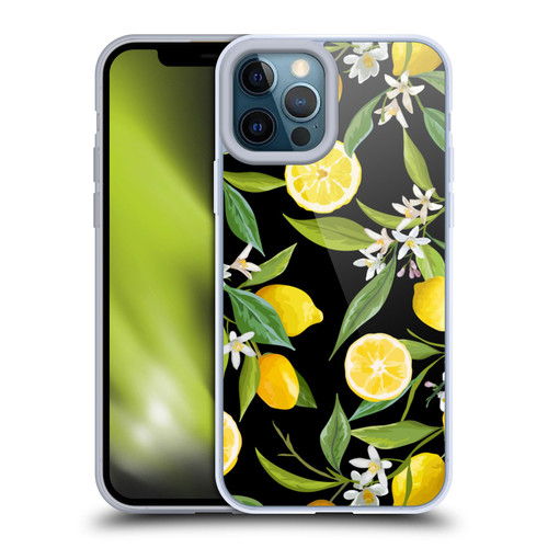 Haroulita Fruits Flowers And Lemons Soft Gel Case for Apple iPhone 12 Pro Max