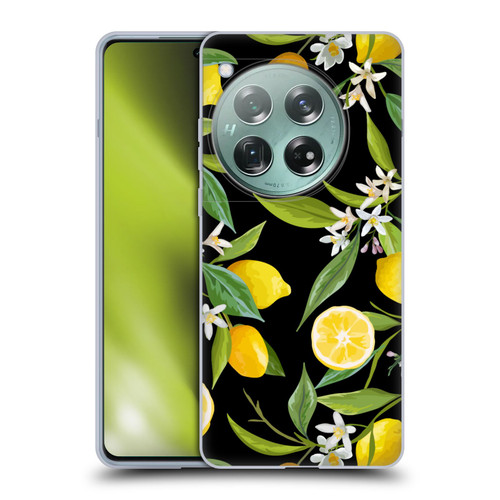 Haroulita Fruits Flowers And Lemons Soft Gel Case for OnePlus 12