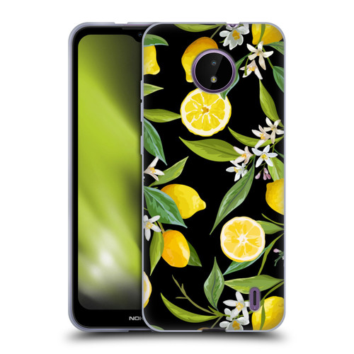 Haroulita Fruits Flowers And Lemons Soft Gel Case for Nokia C10 / C20