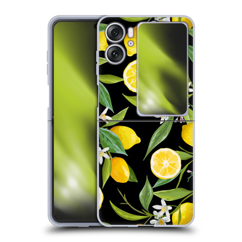 Haroulita Fruits Flowers And Lemons Soft Gel Case for OPPO Find N2 Flip