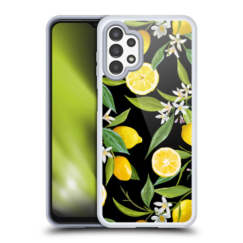 Haroulita Fruits Flowers And Lemons Soft Gel Case for Samsung Galaxy A13 (2022)