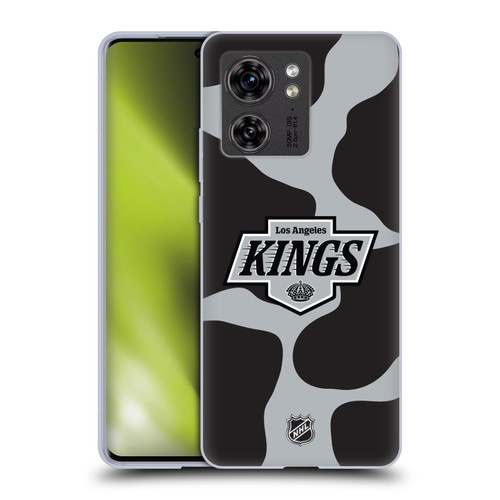 NHL Los Angeles Kings Cow Pattern Soft Gel Case for Motorola Edge (2023)
