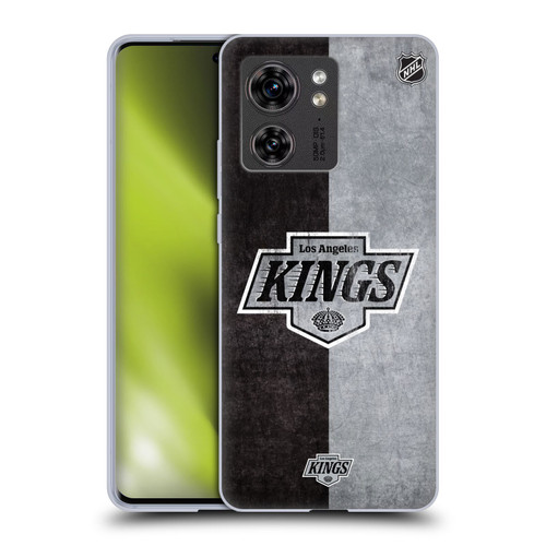 NHL Los Angeles Kings Half Distressed Soft Gel Case for Motorola Edge (2023)