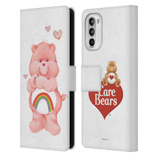 Care Bears Classic Cheer Leather Book Wallet Case Cover For Motorola Moto G52