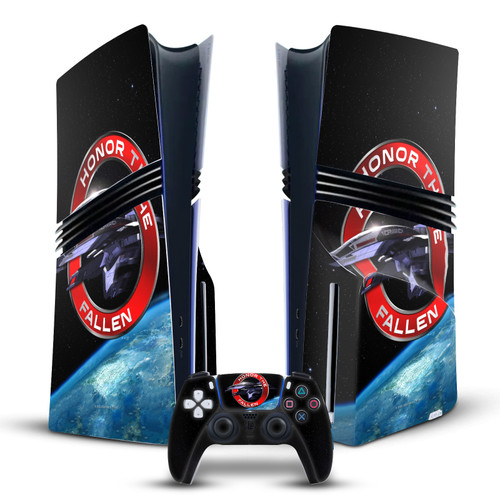 EA Bioware Mass Effect Graphics Normandy SR1 Vinyl Sticker Skin Decal Cover for Sony PS5 Pro Disc Edition Bundle