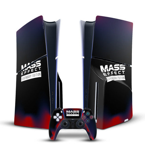 EA Bioware Mass Effect Legendary Graphics Logo Vinyl Sticker Skin Decal Cover for Sony PS5 Slim Disc Edition Bundle