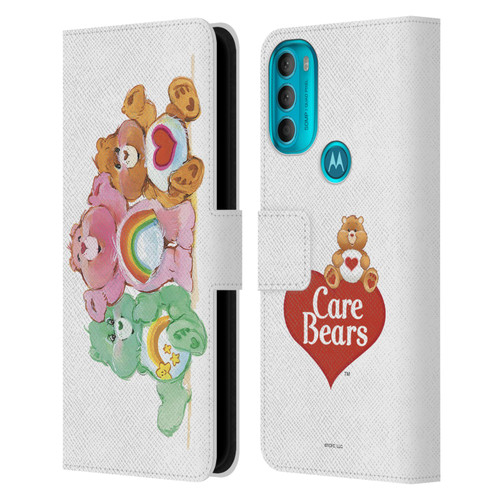 Care Bears Classic Group Leather Book Wallet Case Cover For Motorola Moto G71 5G