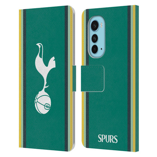 Tottenham Hotspur F.C. 2024/25 Badge Kit Third Leather Book Wallet Case Cover For Motorola Edge (2022)