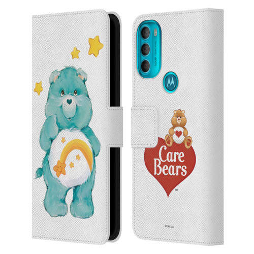Care Bears Classic Wish Leather Book Wallet Case Cover For Motorola Moto G71 5G