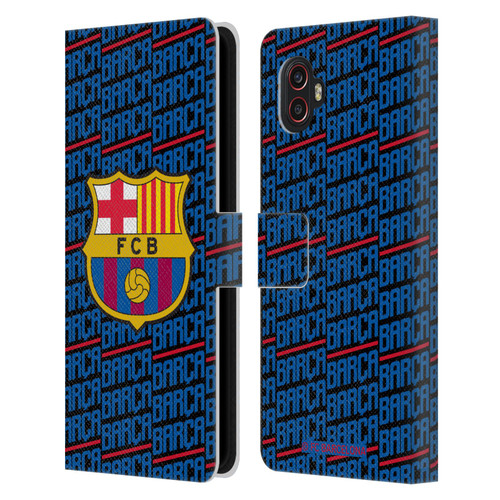FC Barcelona Crest Patterns Barca Leather Book Wallet Case Cover For Samsung Galaxy Xcover6 Pro/Pro2