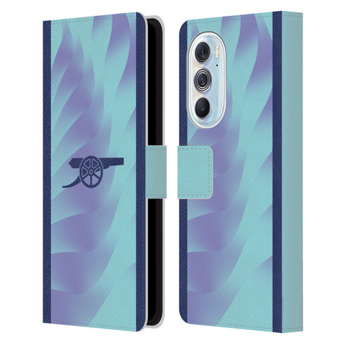 Arsenal FC 2024/25 Kit Third Leather Book Wallet Case Cover For Motorola Edge X30