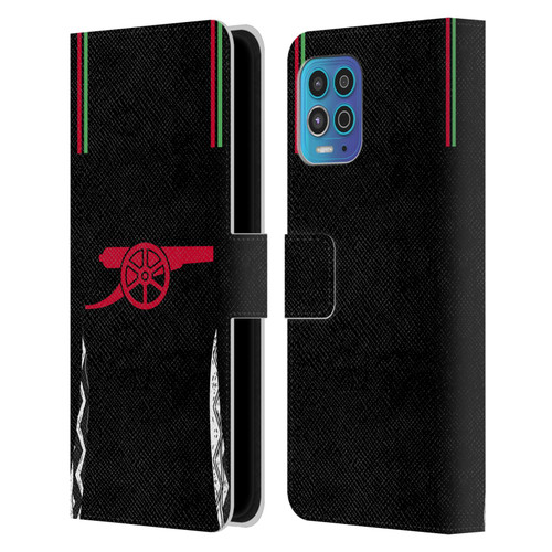 Arsenal FC 2024/25 Kit Away Leather Book Wallet Case Cover For Motorola Moto G100