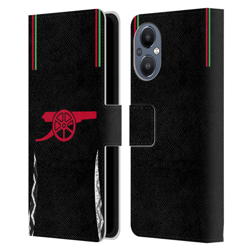 Arsenal FC 2024/25 Kit Away Leather Book Wallet Case Cover For OnePlus Nord N20 5G