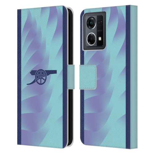 Arsenal FC 2024/25 Kit Third Leather Book Wallet Case Cover For OPPO Reno8 4G