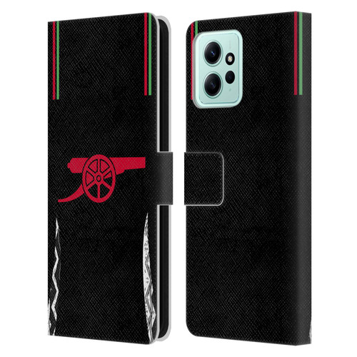 Arsenal FC 2024/25 Kit Away Leather Book Wallet Case Cover For Xiaomi Redmi 12