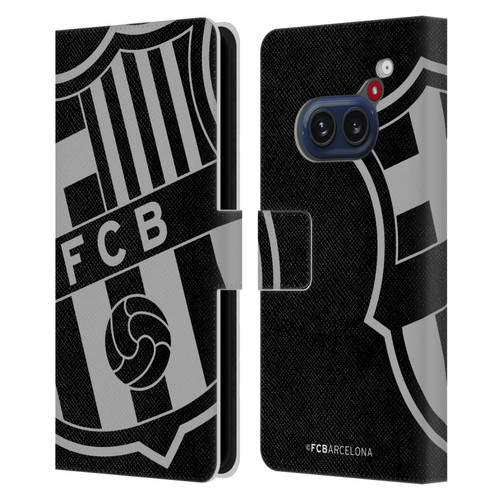 FC Barcelona Crest Oversized Leather Book Wallet Case Cover For Nothing Phone (2a)