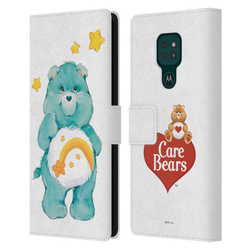 Care Bears Classic Wish Leather Book Wallet Case Cover For Motorola Moto G9 Play
